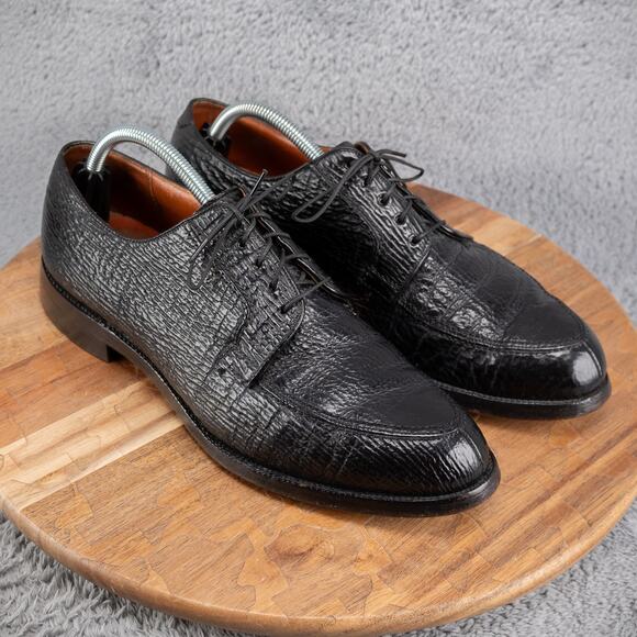 Vtg Men's Footjoy Classics Genuine Sharkskin Split Toe Oxford Size 10.5 A/C - Picture 1 of 11